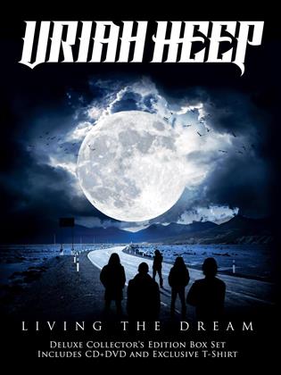 Uriah Heep - Living The Dream (Boxset, T-Shirt Grösse L, CD + DVD)