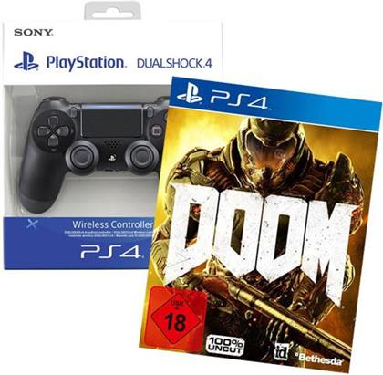 PS4 Controller original black V2 + Doom