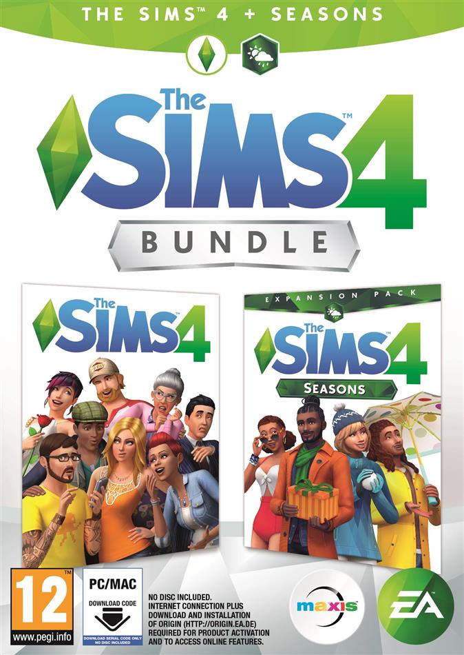 The Sims 4 + Seasons Bundle - (Code in a Box)