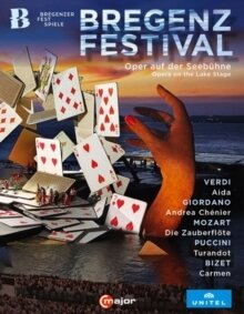Wiener Symphoniker & Various Artists - Bregenz Festival - Opera On The Lake Stage - Aida / Andrea Chenier / Die Zauberflote / Turandot / Carmen (5 Blu-rays)
