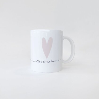 Lieblingstasse "Herz" in rosa | Kaffeebecher | Geburtstag | Geschenkidee für Frauen |