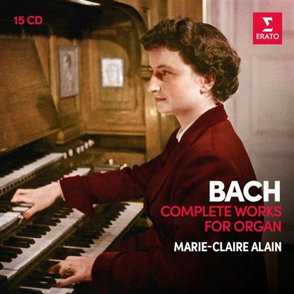 Johann Sebastian Bach (1685-1750) & Marie-Claire Alain - Sämtliche Werke für Orgel (15 CDs)
