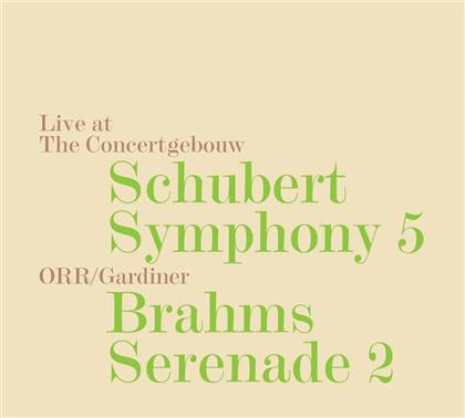 Franz Schubert (1797-1828), Johannes Brahms (1833-1897), Sir John Eliot Gardiner & Orchestre Revolutionnaire et Romantique - Symphonie Nr. 5 D.485 / Serenade 2 Op. 16