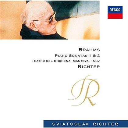 Johannes Brahms (1833-1897) & Sviatoslav Richter - Piano Sonatas No. 1 & 2 - Teatro Del Bibbiena Mantova 1987 (Japan Edition, Édition Limitée)