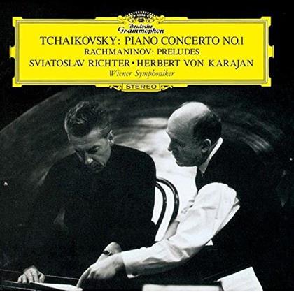 Peter Iljitsch Tschaikowsky (1840-1893), Sergej Rachmaninoff (1873-1943), Herbert von Karajan, Sviatoslav Richter & Wiener Symphoniker - Piano Concerto No. 1 / Preludes - Klavierkonzert Nr. 1 / Preludes (Japan Edition, Édition Limitée)