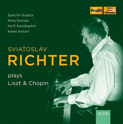Franz Liszt (1811-1886), Frédéric Chopin (1810-1849) & Sviatoslav Richter - Richter Plays Liszt & Chopin (12 CDs)