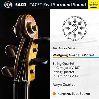 Auryn Quartet & Wolfgang Amadeus Mozart (1756-1791) - String Quartets KV387, KV421 (Tacet Real Surround Sound, SACD)