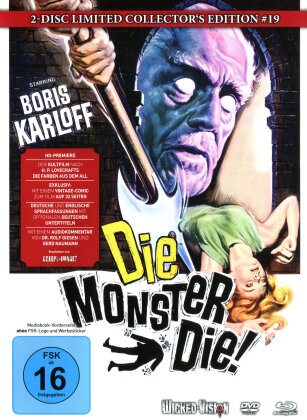 Die, Monster, Die! - Das Grauen auf Schloss Witley (1965) (Cover C, Limited Edition, Mediabook, Uncut, Blu-ray + DVD)