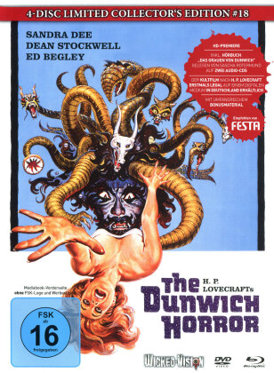 The Dunwich Horror (1970) (Cover A, Limited Edition, Mediabook, Uncut, Blu-ray + DVD + 2 CDs)