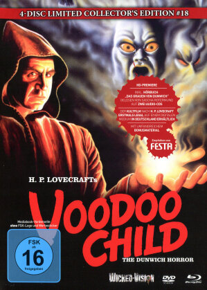 Voodoo Child - The Dunwich Horror (1970) (Cover B, Limited Edition, Mediabook, Uncut, Blu-ray + DVD + 2 CDs)