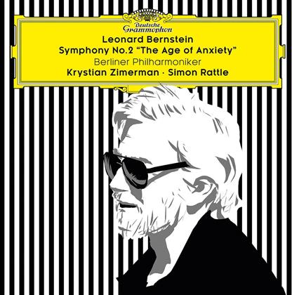 Leonard Bernstein (1918-1990), Sir Simon Rattle & Krystian Zimerman - Symphony No.2 - The Age Of Anxiety (LP)