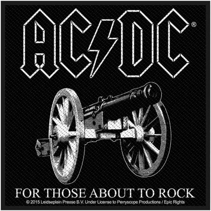 AC/DC Standard Woven Patch - For Those About To Rock
