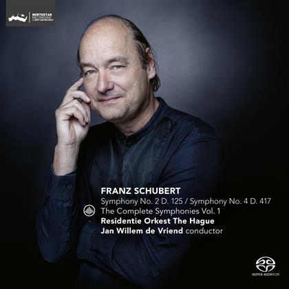Jan Willem de Vriend, Residente Orkest The Hague & Franz Schubert (1797-1828) - Complete Symphonies Vol. 1 - Nr. 2 & Nr. 4 (SACD)