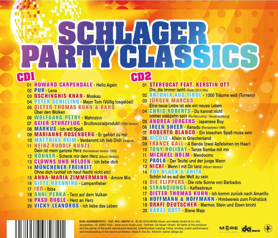 Schlager Party Classics (2 CDs) - CeDe.ch