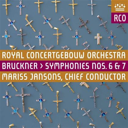 Anton Bruckner (1824-1896), Mariss Jansons & Royal Concertgebouw Orchestra - Symphony No. 6 & 7 - Symphonien Nr. 6 & 7 (UHQCD, Japan Edition, 2 CDs)
