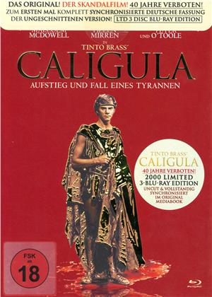 Caligula (1979) (Limited Edition, Mediabook, Uncut, 3 Blu-rays)