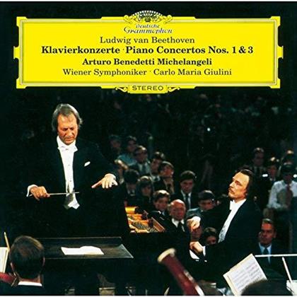 Ludwig van Beethoven (1770-1827), Carlo Maria Giulini, Arturo Benedetti Michelangeli & Wiener Symphoniker - Klavierkonzerte 1 & 3 (Japan Edition)