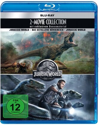 Jurassic World / Jurassic World 2: Das gefallene Königreich (2 Blu-rays + 2 DVDs)