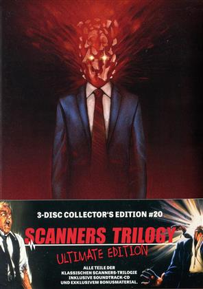 Scanners 1-3 - Trilogy (Collector's Edition, Mediabook, Ultimate Edition, Uncut, 3 Blu-rays + CD)