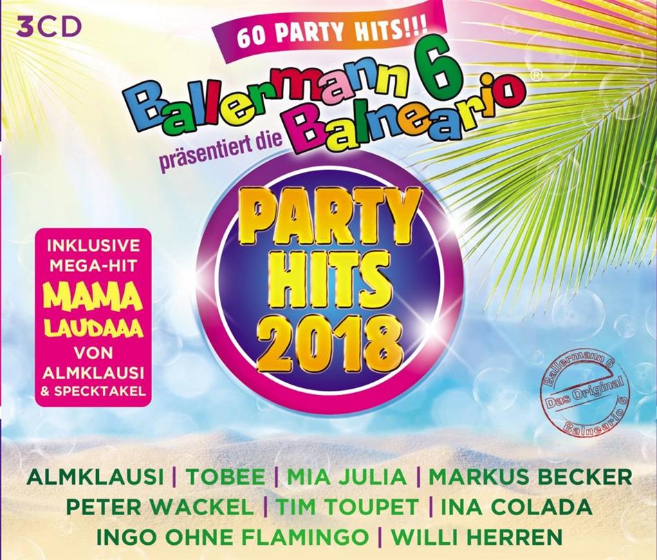 Ballermann 6 - Präsentiert Die Balneario - Party Hits 2018 3 CD