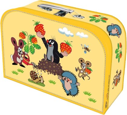 Der kleine Maulwurf Spielzeugkoffer Pappkoffer gelb medium - Kinderkoffer
