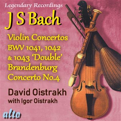 David Oistrakh & Johann Sebastian Bach (1685-1750) - Violin Concertos Nos. 1,2,3 & Brandenburg Concerto No. 4