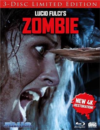 Zombie (1979) (Cover B, 4K Mastered, Edizione Limitata, 3 Blu-ray)
