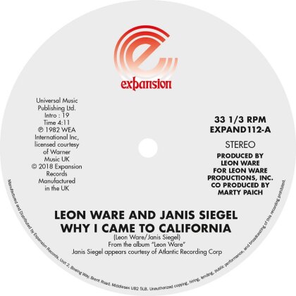 Leon Ware - Why I Came To California / Can I Touch You There (LP)