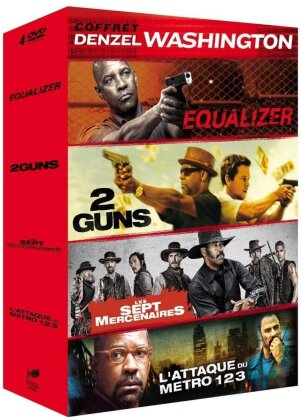 Coffret Denzel Washington - Equalizer / 2 Guns / Les Sept Mercenaires / L’attaque du métro 123 (4 DVDs)