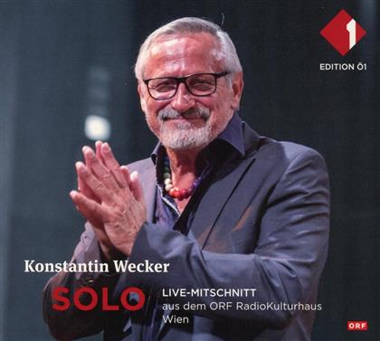 Konstantin Wecker - Solo - Ungekürzter Live-Mitschnitt (2 CDs)