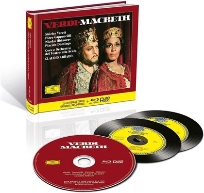 Giuseppe Verdi (1813-1901), Claudio Abbado & Orchestra Del Teatro Alla Scala - Macbeth - Blu-ray Pure Audio (2018 Reissue, 2 CDs + Blu-ray)