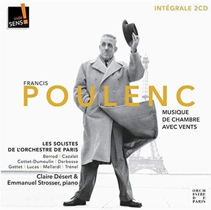 Claire Désert, Emmanuel Strosser, Les Solistes De L'Orchestre De Paris & Francis Poulenc (1899-1963) - Musique De Chambre Avec Vents (2 CDs)