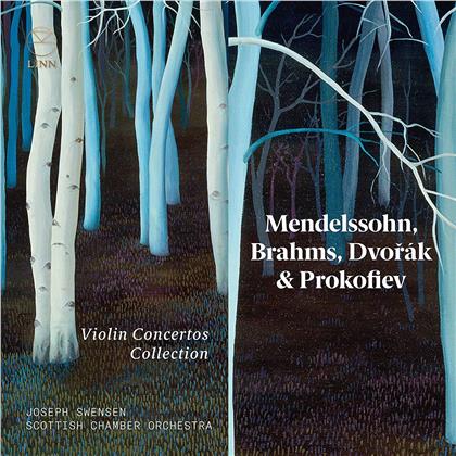 Felix Mendelssohn-Bartholdy (1809-1847), Johannes Brahms (1833-1897), Antonin Dvorák (1841-1904), Serge Prokofieff (1891-1953), Joseph Swensen, … - Violin Concertos Collection