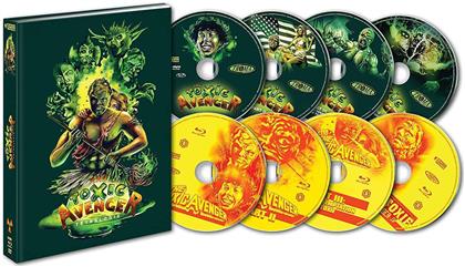 The Toxic Avenger - Tétralogie (Collector's Edition, Mediabook, 4 Blu-rays + 4 DVDs)