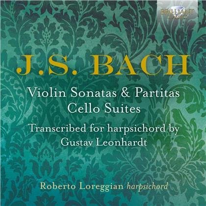 J. S. Bach, Johann Sebastian Bach (1685-1750) & Roberto Loreggian - Violin Sonatas & Partitas / Cello Suites - Transcribed For Cembalo By Gustav Leonhardt (3 CDs)