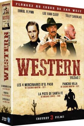Western - Les 4 mercenaires d'El Paso / Pancho Villa / La piste de Santa Fe (3 DVD)