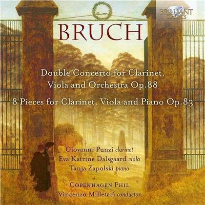 Max Bruch (1838-1920), Vincenzo Milletari, Giovanni Punzi, Eva Katrine Dalsgaard & Copenhagen Phil - Double Concerto For Clarinet, Viola Op. 88 - Doppelkonzert