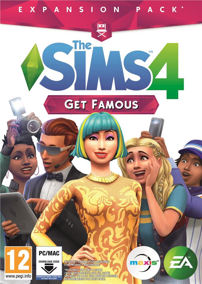 The Sims 4 ADDON Get Famous - (Code in a Box)