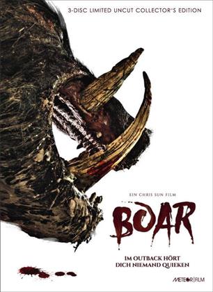 Boar (2017) (Cover A, Collector's Edition, Limited Edition, Mediabook, Uncut, Blu-ray + 2 DVDs)