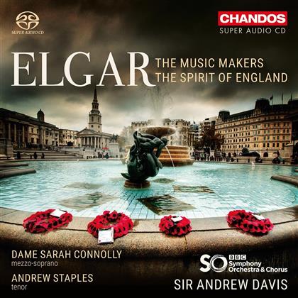 Sir Edward Elgar (1857-1934), Sir Andrew Davis, Dame Sarah Connolly, Andrew Staples & BBC Symphony Orchestra - The Music Makers / The Spirit Of England (Hybrid SACD)