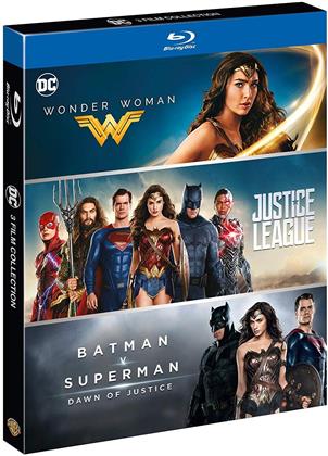 DC Comics Boxset - Wonder Woman / Justice League / Batman v Superman: Dawn of Justice (3 Blu-ray)