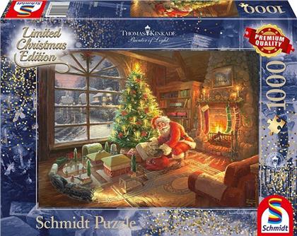 Thomas Kinkade: Der Weihnachtsmann ist da! - 1000 Teile Puzzle (Limited Christmas Edition)