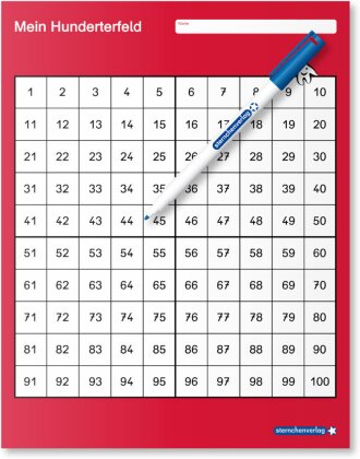 Mein Hunderterfeld - 1 Lernvorlage mit Spezialstift