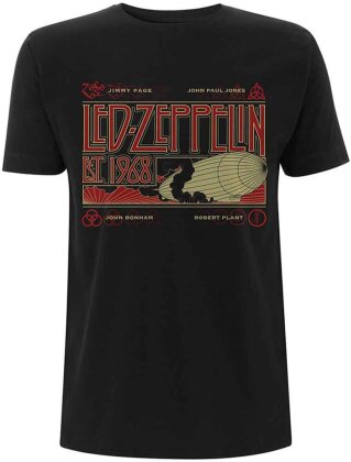 Led Zeppelin Unisex T-Shirt - Zeppelin & Smoke