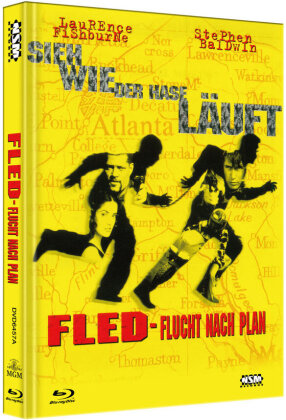 Fled - Flucht nach Plan (1996) (Cover A, Limited Edition, Mediabook, Blu-ray + DVD)