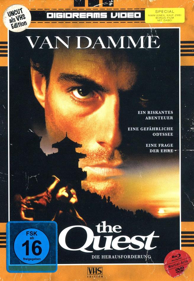 The Quest (1996) (VHS-Edition, Limited Edition, Mediabook, Uncut, 2 Blu-rays + 2 DVDs)