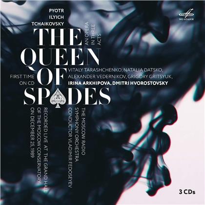 Dmitri Hvorostovsky, Irina Arkhipova, Vitaly Tarashchenko & Peter Iljitsch Tschaikowsky (1840-1893) - Queen Of Spades - 1989 (3 CDs)
