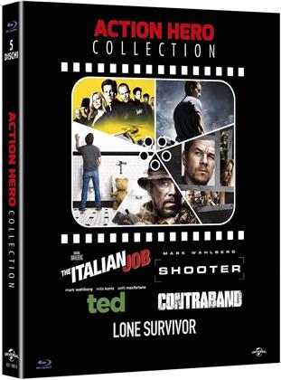 Action Hero Collection - The Italian Job / Shooter / Ted / Contraband / Lone Survivor (5 Blu-rays)