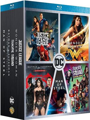 Justice League / Wonder Woman / Batman v Superman / Man of Steel / Suicide Squad (5 Blu-rays)