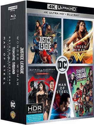 Justice League / Wonder Woman / Batman v Superman / Man of Steel / Suicide Squad (5 4K Ultra HDs + 5 Blu-rays)